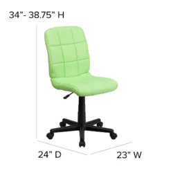 Flash Furniture Mid-Back Quilted Vinyl Swivel Task Office Chair 13 Flash Furniture Mid-Back Quilted Vinyl Swivel Task Office Chair -Flash Furniture Shop GUEST 8eb8bab5 5291 4419 9c93 b0c27932b2cf