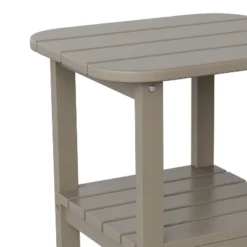 Flash Furniture Newport HDPE 2-Tier Adirondack Side Table - All-Weather - Indoor/Outdoor -Flash Furniture Shop GUEST 8eef05d8 3a14 4e9f bbfe fabad5253858