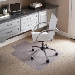 3'9"x4'5" Rectangle With Lip Solid Office Chair Mat Clear - Flash Furniture