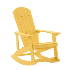 Flash Furniture Savannah All-Weather Poly Resin Wood Adirondack Rocking Chair With Rust Resistant Stainless Steel Hardware -Flash Furniture Shop GUEST 8f6b90a0 dd60 4b0e 9aa2 e17b914655c5