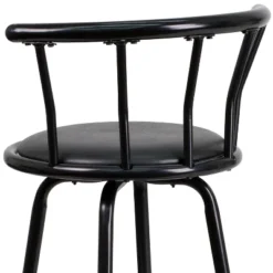 Flash Furniture Crown Back Black Metal Barstool With Black Vinyl Swivel Seat -Flash Furniture Shop GUEST 8f981518 d5ad 481a 8ae1 5484ab22439b