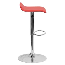 Flash Furniture Contemporary Vinyl Adjustable Height Barstool With Solid Wave Seat And Chrome Base -Flash Furniture Shop GUEST 900f9583 89fe 4bfd 9ffb c9e7d19ae9ed