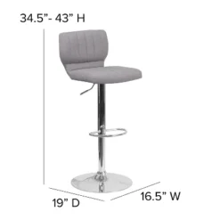 Flash Furniture Contemporary Vinyl Adjustable Height Barstool With Vertical Stitch Back And Chrome Base 19 Flash Furniture Contemporary Vinyl Adjustable Height Barstool With Vertical Stitch Back And Chrome Base -Flash Furniture Shop GUEST 902bc013 d92d 4200 afdc 35a8d8cfe0bb