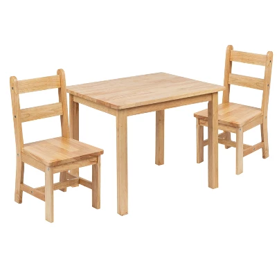 Flash Furniture Kids Solid Hardwood Table And Chair Set For Playroom, Bedroom, Kitchen - 3 Piece Set 14 Flash Furniture Kids Solid Hardwood Table And Chair Set For Playroom, Bedroom, Kitchen - 3 Piece Set - Image 14