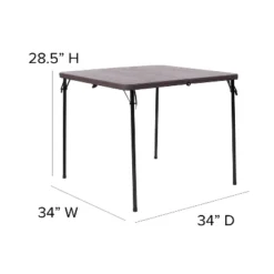 Flash Furniture 2.83-Foot Square Bi-Fold Plastic Folding Table With Carrying Handle -Flash Furniture Shop GUEST 912fe9c5 c079 4eba a7b4 291b37c61fd6