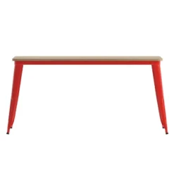 Flash Furniture Declan Commercial Indoor/Outdoor Dining Table With Umbrella Hole, 30" X 60" All Weather Poly Resin Top And Steel Base -Flash Furniture Shop GUEST 920fb06b a264 471f ad6c 1543309588c9