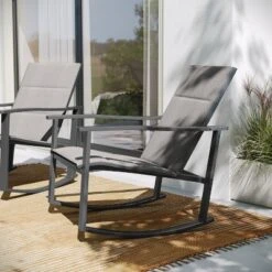 Flash Furniture Brazos Set Of 2 Outdoor Rocking Chairs With Flex Comfort Material And Metal Frame -Flash Furniture Shop GUEST 922bf2e3 c1b5 4b6e 92a8 bd0f0520051d