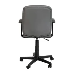 Flash Furniture Mid-Back Gray Quilted Vinyl Swivel Task Office Chair With Arms -Flash Furniture Shop GUEST 928765bf ce23 4e6d b45c 2a8e08fae1e0