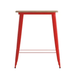 Flash Furniture Declan Commercial Indoor/Outdoor Bar Top Table, 31.5" Square All Weather Poly Resin Top With Steel Base -Flash Furniture Shop GUEST 95bd1564 0394 478c 9e25 61b6ef38bb7a