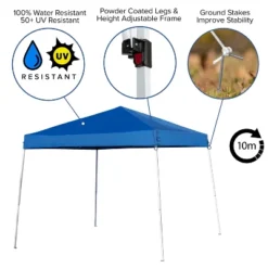 Flash Furniture 8'x8' Pop Up Event Canopy Tent With Carry Bag And Folding Bench Set - Portable Tailgate, Camping, Event Set -Flash Furniture Shop GUEST 96c40521 4883 4ee8 8d5c 0be2c76fef0d