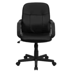 Flash Furniture Paulson Mid-Back Black Glove Vinyl Executive Swivel Office Chair With Arms -Flash Furniture Shop GUEST 97f51971 6368 4b0a a398 f5d3231483b4