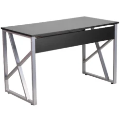 Flash Furniture Black Computer Desk With Pull-Out Keyboard Tray And Cross-Brace Frame 9 Flash Furniture Black Computer Desk With Pull-Out Keyboard Tray And Cross-Brace Frame -Flash Furniture Shop GUEST 97f61992 6b26 40c3 8c78 213f9286befb