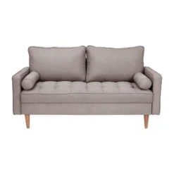 Flash Furniture Hudson Mid-Century Modern Loveseat Sofa With Tufted Upholstery & Solid Wood Legs -Flash Furniture Shop GUEST 9850392f 579a 4ee6 bfb7 c1d2c1fbd0c3