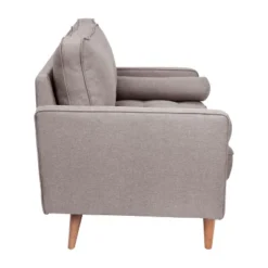 Flash Furniture Hudson Mid-Century Modern Loveseat Sofa With Tufted Upholstery & Solid Wood Legs -Flash Furniture Shop GUEST 987755dd ec60 44e6 b04a 984d9657d99f
