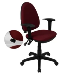 Flash Furniture Mid-Back Fabric Multifunction Swivel Ergonomic Task Office Chair With Adjustable Lumbar Support And Adjustable Arms -Flash Furniture Shop GUEST 98856e32 3b14 4dd7 80e6 37f45b81bc5f