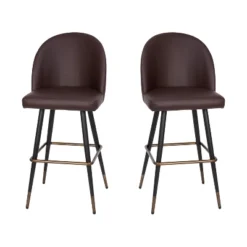 Flash Furniture Lyla Commercial Grade Modern Armless Barstools With Contoured Backrest, Steel Frame And Integrated Footrest - Set Of 2 -Flash Furniture Shop GUEST 98972dfc 3413 483a 80c8 5f9fb3dce036