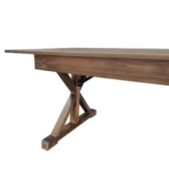 Flash Furniture HERCULES 9' X 40" Rectangular Solid Pine Folding Farm Table With X Legs -Flash Furniture Shop GUEST 992bdd81 9ebb 466d a3d0 d278a1fc3f22