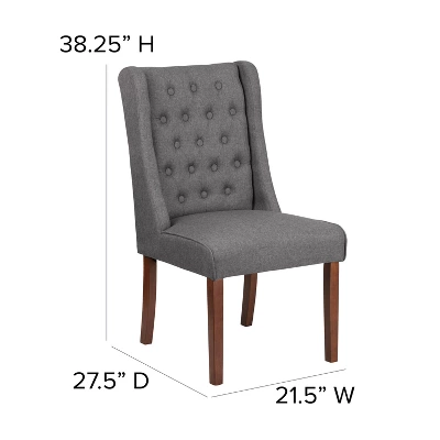 Flash Furniture HERCULES Preston Series Tufted Parsons Chair With Side Panel Detail 3 Flash Furniture HERCULES Preston Series Tufted Parsons Chair With Side Panel Detail - Image 3