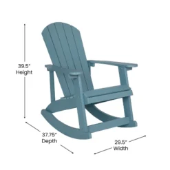 Flash Furniture Set Of 2 Savannah All-Weather Poly Resin Wood Adirondack Rocking Chairs With Side Table -Flash Furniture Shop GUEST 9a449c4e 5b87 4131 9074 6175db8ee2b1 1