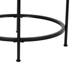 Flash Furniture Astoria Collection Round End Table - Modern Clear Glass Accent Table With Matte Black Frame -Flash Furniture Shop GUEST 9bb40d3a 97db 4b48 a958 6e017f265f17