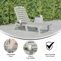 Flash Furniture Monterey Adjustable Adirondack Lounger With Cup Holder- All-Weather Indoor/Outdoor HDPE Lounge Chair -Flash Furniture Shop GUEST 9cead2a5 4b53 4232 b719 d81c687af505