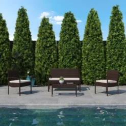 Flash Furniture Aransas Series 4 Piece Patio Set With Steel Frame And Cushions 16 Flash Furniture Aransas Series 4 Piece Patio Set With Steel Frame And Cushions -Flash Furniture Shop GUEST 9cef7da1 9fc6 4887 880b 8e44670b0294