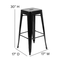 Flash Furniture 30" High Metal Indoor Bar Stool - Stackable Set Of 4 -Flash Furniture Shop GUEST 9d6d6c1a 05aa 413c 9b4d 9fb3a19e6d6e