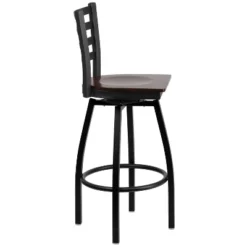 Flash Furniture Black Ladder Back Swivel Metal Barstool -Flash Furniture Shop GUEST 9fe7efa8 f661 4d38 84bf f968db264318