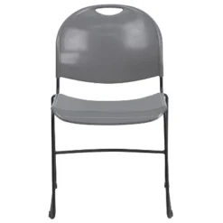Flash Furniture HERCULES Series 880 Lb. Capacity Gray Ultra-Compact Stack Chair With Black Powder Coated Frame -Flash Furniture Shop GUEST 9ffc6ad5 c186 44ca 9241 22befa4fc08a