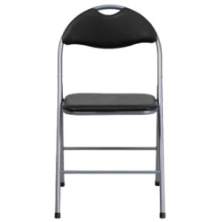 Flash Furniture 4 Pack HERCULES Series Black Vinyl Metal Folding Chair With Carrying Handle -Flash Furniture Shop GUEST a03e6b31 dc4f 4b7a b86e 415d2d7bfb94