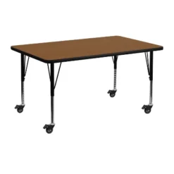 Flash Furniture Mobile 24''W X 48''L Rectangular HP Laminate Activity Table - Height Adjustable Short Legs -Flash Furniture Shop GUEST a0bccf94 039d 4ba9 9fff 3e9993fd3876