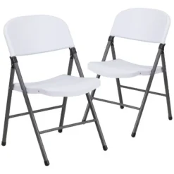 Flash Furniture 2 Pack HERCULES Series 330 Lb. Capacity Plastic Folding Chair With Charcoal Frame -Flash Furniture Shop GUEST a0e6bd44 9630 406e 876a c46563db6ea1