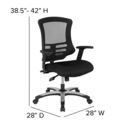 Flash Furniture High Back Black Mesh Multifunction Executive Swivel Ergonomic Office Chair With Molded Foam Seat And Adjustable Arms -Flash Furniture Shop GUEST a270b91a 5e24 4b5e b3c8 76b7cff260d5
