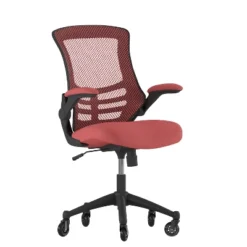 Flash Furniture Kelista Mid-Back Swivel Ergonomic Task Office Chair With Flip-Up Arms And Transparent Roller Wheels 20 Flash Furniture Kelista Mid-Back Swivel Ergonomic Task Office Chair With Flip-Up Arms And Transparent Roller Wheels -Flash Furniture Shop GUEST a35a2729 780f 401d 8a12 6a1cd80b84c8