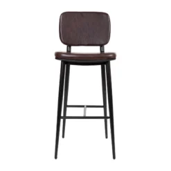 Flash Furniture Kenzie Commercial Grade Mid-Back Barstools - LeatherSoft Upholstery - Iron Frame With Integrated Footrest - Set Of 2 -Flash Furniture Shop GUEST a3fbee5f a614 4817 a2d9 060bab3757a6