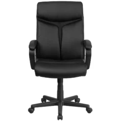 Flash Furniture Raya High Back Black LeatherSoft Executive Swivel Office Chair With Slight Mesh Accent And Arms -Flash Furniture Shop GUEST a47b73d0 7aba 47a3 9198 7a70c8db5013