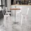 Flash Furniture 30'' Round Wood Cocktail Table With 30'' And 42'' Columns