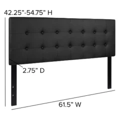 Flash Furniture Lennox Tufted Upholstered Queen Size Headboard In Black Vinyl -Flash Furniture Shop GUEST a547de18 da3d 4d05 b549 c35cef09c369