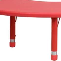Flash Furniture 35"W X 65"L Half-Moon Plastic Height Adjustable Activity Table -Flash Furniture Shop GUEST a5629b8e b7a1 4da3 acfc c7ea69121ec5