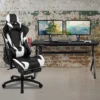Flash Furniture Gaming Desk And Footrest Reclining Gaming Chair Set - Cup Holder/Headphone Hook/Removable Mouse Pad Top/Wire Management