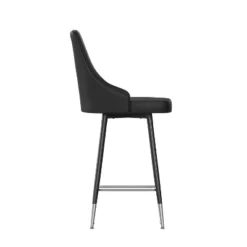 Flash Furniture Shelly Set Of 2 Commercial LeatherSoft Counter Height Bar Stools With Solid Black Metal Frames And Chrome Accented Feet And Footrests 19 Flash Furniture Shelly Set Of 2 Commercial LeatherSoft Counter Height Bar Stools With Solid Black Metal Frames And Chrome Accented Feet And Footrests -Flash Furniture Shop GUEST a81e4241 f6f6 4414 82ae c2ffa073081f