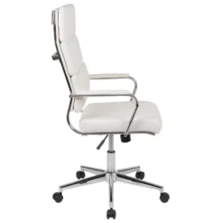 Flash Furniture Hansel High Back White LeatherSoft Contemporary Panel Executive Swivel Office Chair -Flash Furniture Shop GUEST a929b320 0f5f 4093 a218 b52f9d409de0