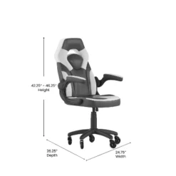 Flash Furniture X10 Gaming Chair Racing Office Computer PC Adjustable Chair With Flip-up Arms And Transparent Roller Wheels -Flash Furniture Shop GUEST a95602be 5e6f 4464 b464 241ebca6397f