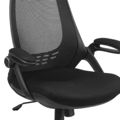 Flash Furniture Ivan High Back Black Mesh Executive Swivel Office Chair With Flip-Up Arms -Flash Furniture Shop GUEST a9600b06 4283 48f9 a3cc d61d5a133e01