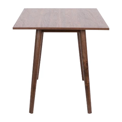 Flash Furniture Hatfield 47 Inch Mid-Century Modern Wood Dining Table, Wood Kitchen Table, Dark Walnut 8 Flash Furniture Hatfield 47 Inch Mid-Century Modern Wood Dining Table, Wood Kitchen Table, Dark Walnut - Image 8