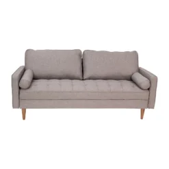 Flash Furniture Hudson Mid-Century Modern Sofa With Tufted Upholstery & Solid Wood Legs -Flash Furniture Shop GUEST aa24bbfb 1b5d 4e25 bd42 352cc20d4a2d