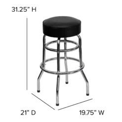 Flash Furniture Double Ring Chrome Barstool -Flash Furniture Shop GUEST aaa24f52 09e8 47c6 ab74 e77e02e33a8f