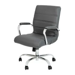 Flash Furniture Mid-Back Executive Swivel Office Chair With Metal Frame And Arms 33 Flash Furniture Mid-Back Executive Swivel Office Chair With Metal Frame And Arms -Flash Furniture Shop GUEST ab29fc38 943e 4659 b25b f1671cf3de0e
