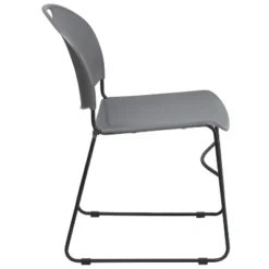 Flash Furniture HERCULES Series 880 Lb. Capacity Gray Ultra-Compact Stack Chair With Black Powder Coated Frame -Flash Furniture Shop GUEST abfe4792 450e 4013 a285 1791300773fa