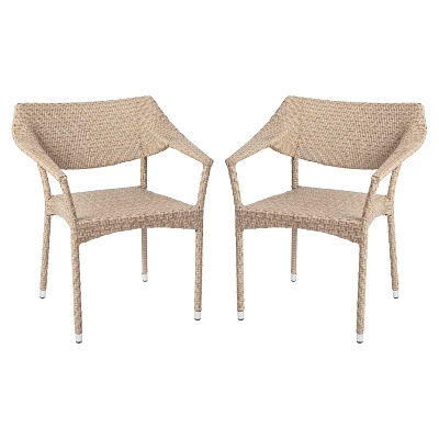 Flash Furniture Jace Set Of 2 Commercial Grade Stacking Patio Chairs, All Weather PE Rattan Wicker Patio Dining Chairs 12 Flash Furniture Jace Set Of 2 Commercial Grade Stacking Patio Chairs, All Weather PE Rattan Wicker Patio Dining Chairs - Image 12